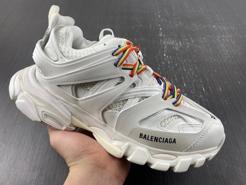 Balenciaga Track Sneaker "White/Rainbow Laces"