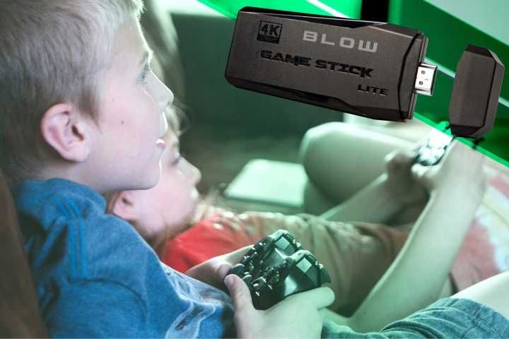 Ретро конзола за игри Game Stick 4K HDMI – 22000 игри и 2 Безжични джойстика