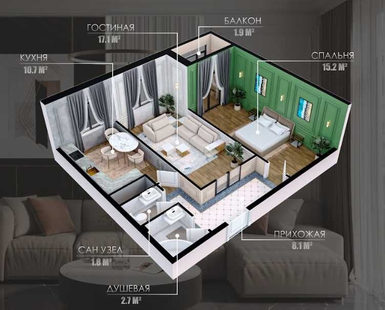 Новогодняя акция — скидка 28%!Дарите себе квартиру в новостройке (Б,Г)