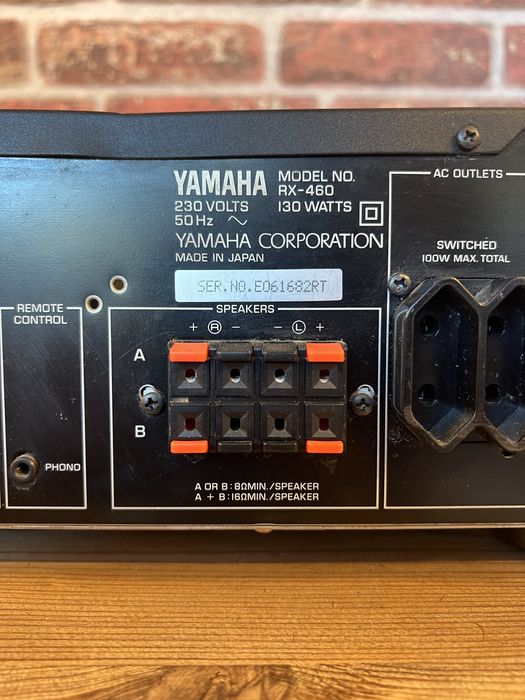 YAMAHA RX-460 – Natural Sound Stereo Receiver