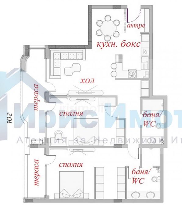 Продава се Тристаен апартамент в София, Малинова долина - 152 кв.м за 2198 €/кв.м - Снимка #5