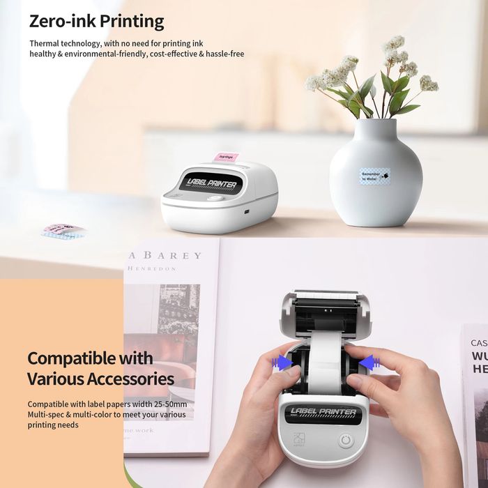 Беспроводной термопринтер, аккумуляторный беспроводной карманный