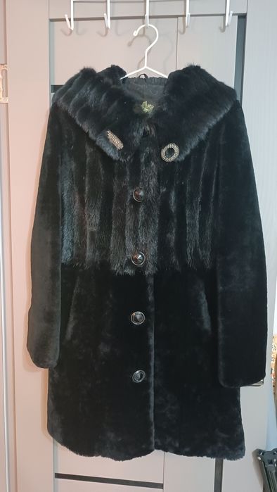 Шуба мутон-норка