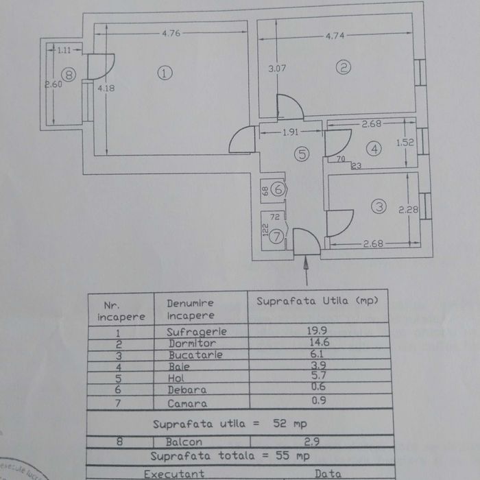 Apartament de vânzarea