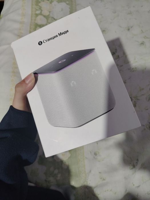 Серая Яндекс-станция с Алисой