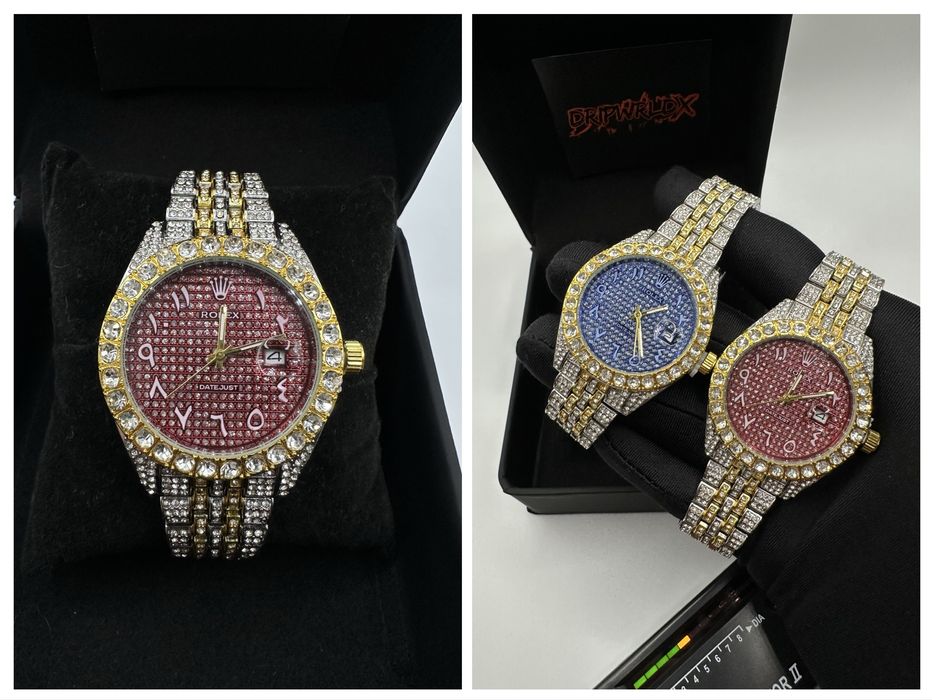 Rolex Datejust 40mm Мойсанит Диамант Арабски Циферблат Различни Модели