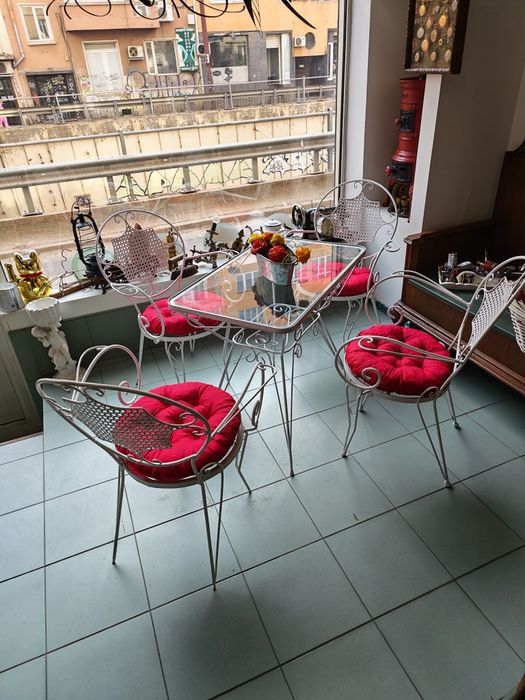 Градински комплект ковано желязо