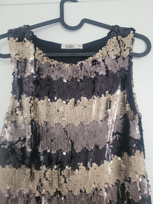 Rochie scurta de seara din paiete marime 38