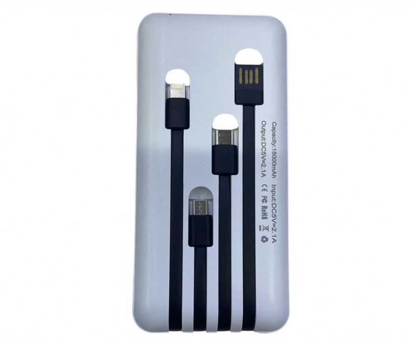 Преносима батерия Power bank с вграден соларен панел, 10000 mAh