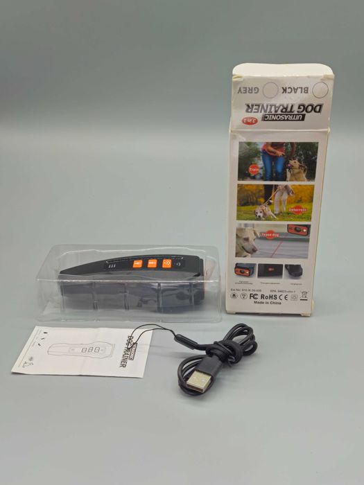 Ултразвуков анти лай треньор за кучета 3в1 с лазер и LED – 3 степени!