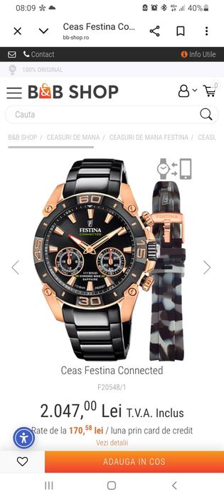 Ceas Festina chrono bike hibrid.