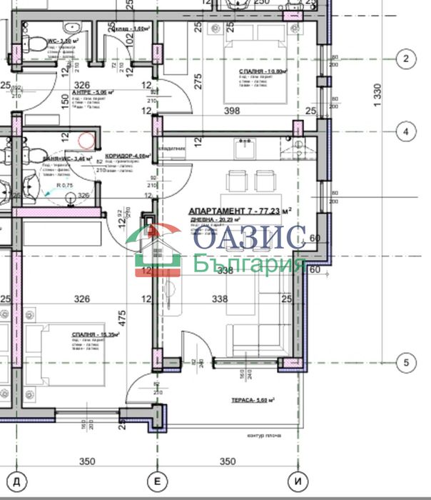 3-стаен апартамент на 4-ти етаж, РС Резиденс 4, Равда, България-86,19 кв. м.,
