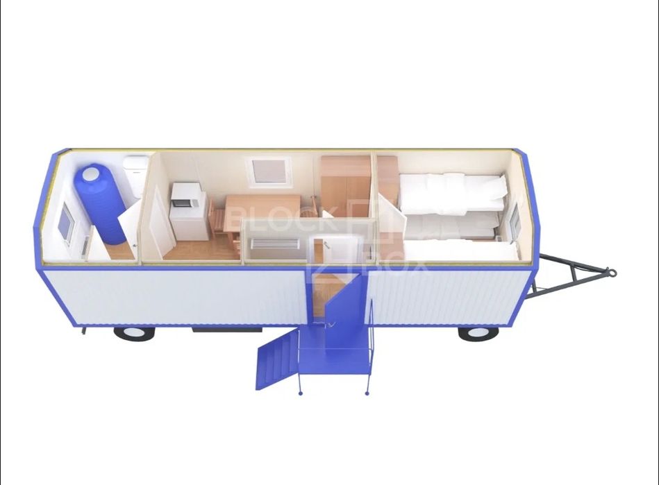 Вагон,вагончик на колесах Шасси