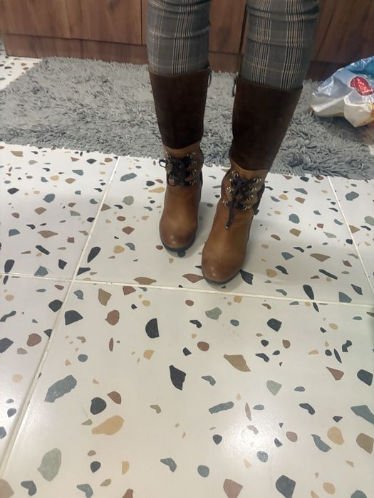 Дамски ботуши естествена кожа 37