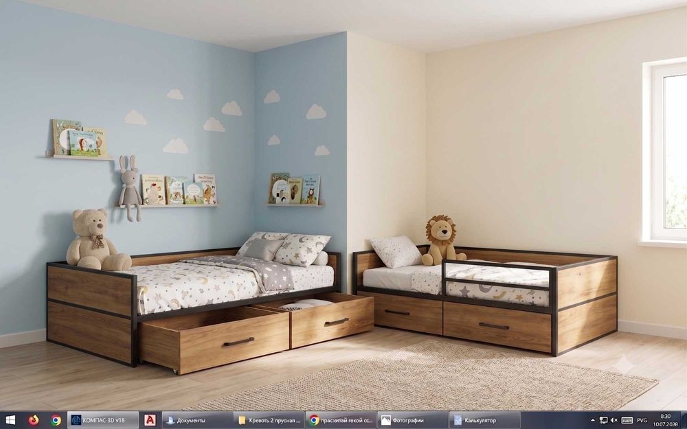 Кровать LOFT , Temir karavot LOFT, MEBEL LOFT, Мебель ЛОФТ
