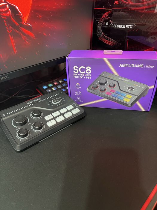 Аудио микшер звуковая карта Fifine SC8