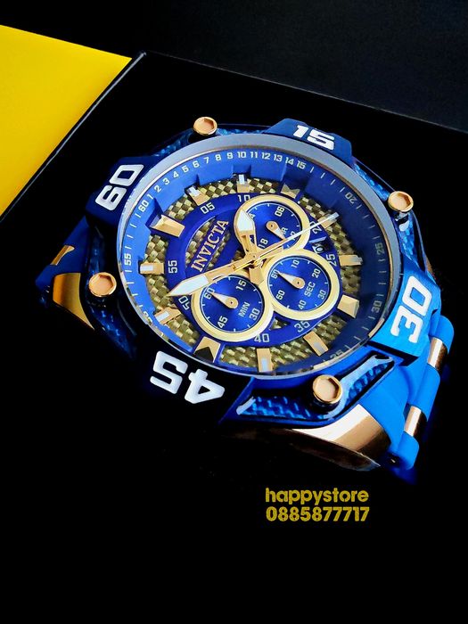 INVICTA Pro Diver Rush Blue 52 mm, Инвикта нов ръчен часовник