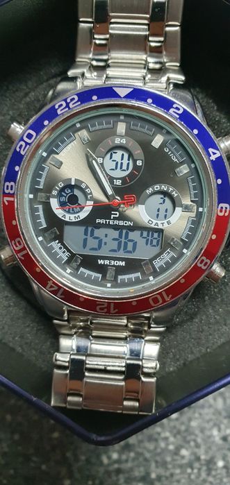 Ceas Paterson Chronograph  Dual Time Ediție Limitata 30 m