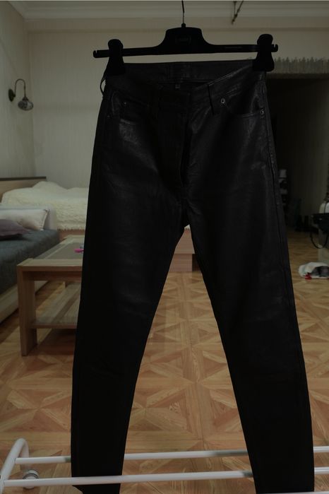 Кожаные брюки Massimo dutti