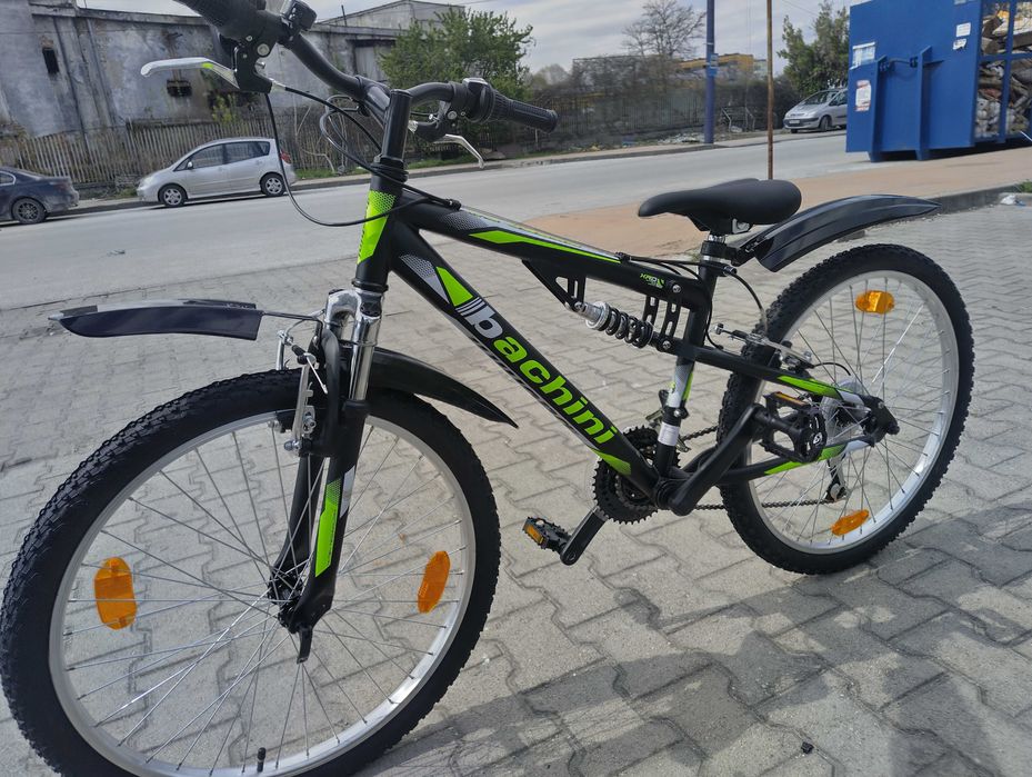 Велосипед 24" Bachini Speed FSP черен.зелен