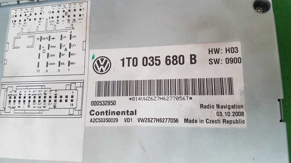 Deblocare Radio CD Navigatie VW AUDI SKODA SEAT NISSAN MERCEDES Cod PIN Pentru Toate Modelele