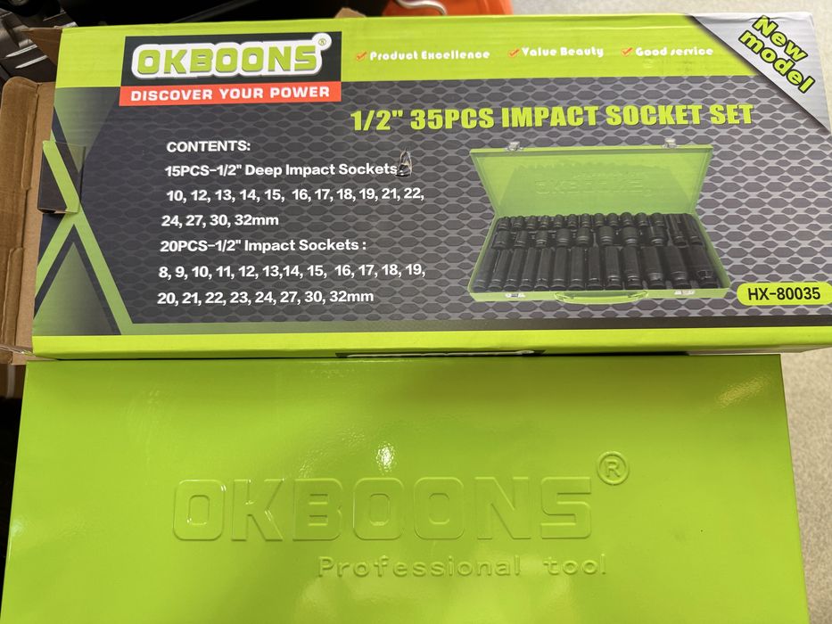 Set 35 Tubulare Pistol Impact 8-32 Negre Calitate