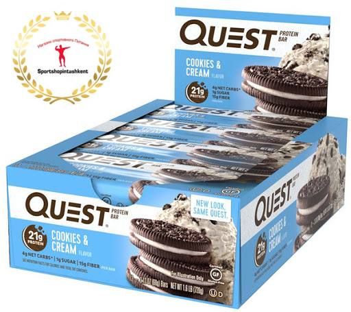 Американскиe протеиновые батончики Quest Bar.