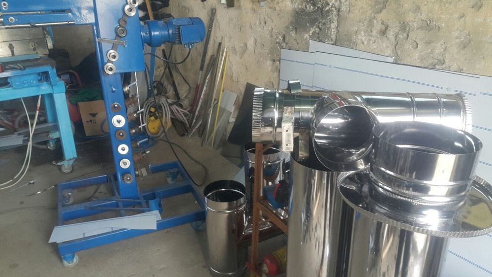 Кюнци за камини от неръждавейка 0.5мм Ф200 -44лв/м ,Ф160 -35лв/м, Ф11