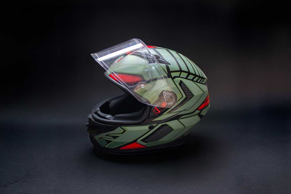 AGV K3 Decept Black/Green/Red каска