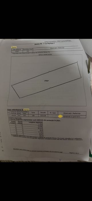 Teren Pades/Gorj   Detin toate actele,posibilitate de vânzare imediată