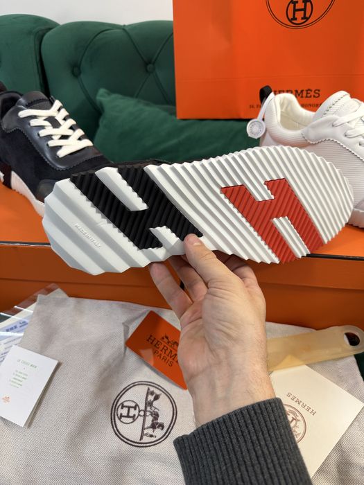Adidasi Hermes piele naturala 100% Full Box colectie noua