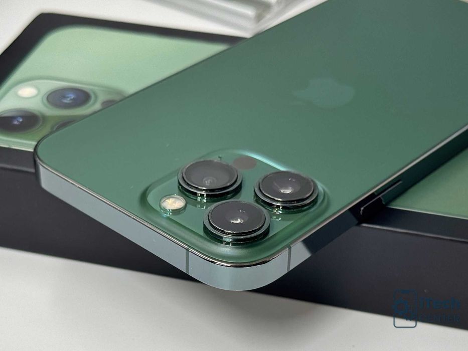 iPhone 13 Pro MAX 256GB Green, 100% батерия, ОТЛИЧЕН, 1г. ГАРАНЦИЯ!