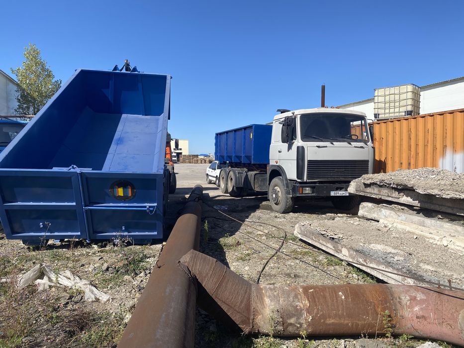 Вывоз мусора бункер, лодка, бункеровоз