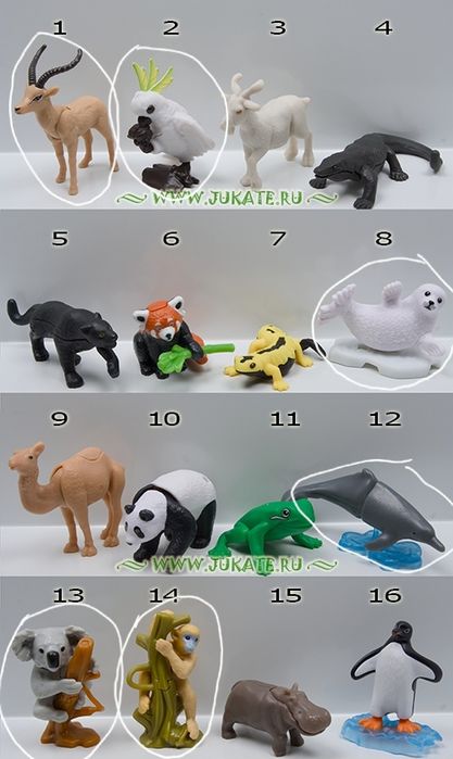 Игрушки из киндеров