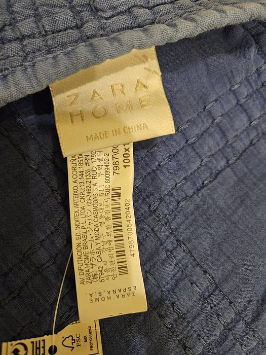 Zara NOU patura bebe in si bumbac, ideala botez