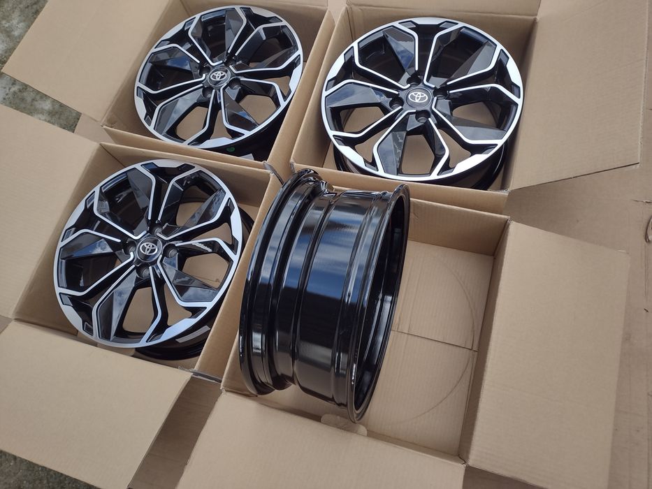Jante R15 R16 Toyota Yaris Corolla Auris 4 x 100 R15 sau R16 Bicolore ...