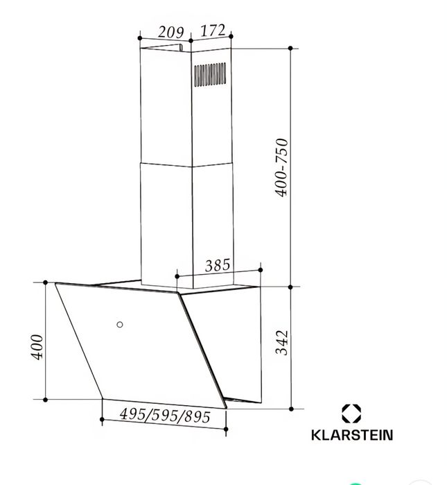 Абсорбатор Klarstein 41w черен