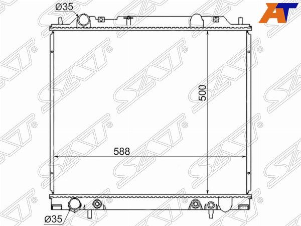 Радиатор Mitsubishi Delica