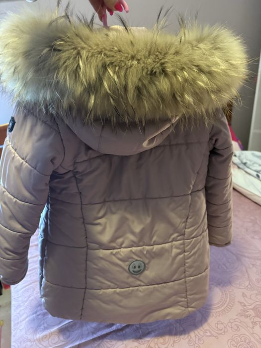 Зимно топло яке за момичета 128см.