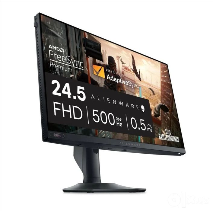 Dell Alienware AW2524HF, 1920x1080, IPS, 500Гц, 1хHDMI, 2хDP, черный