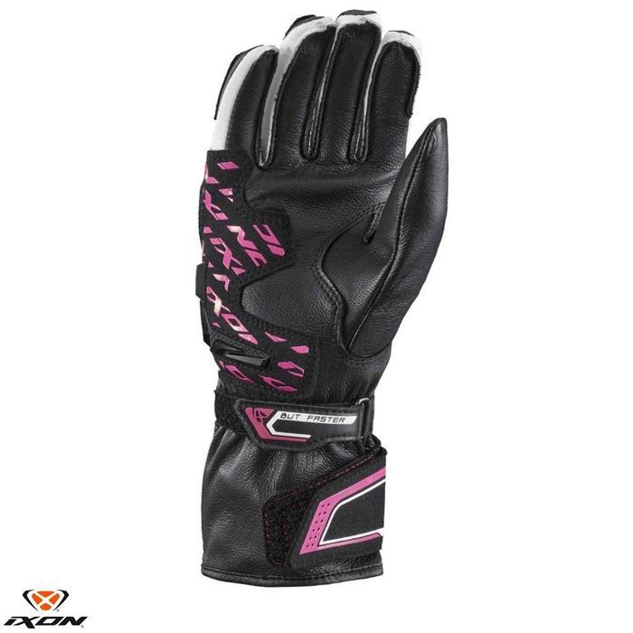 Manusi dama Racing vara piele Ixon Thund LS negru/fucshia