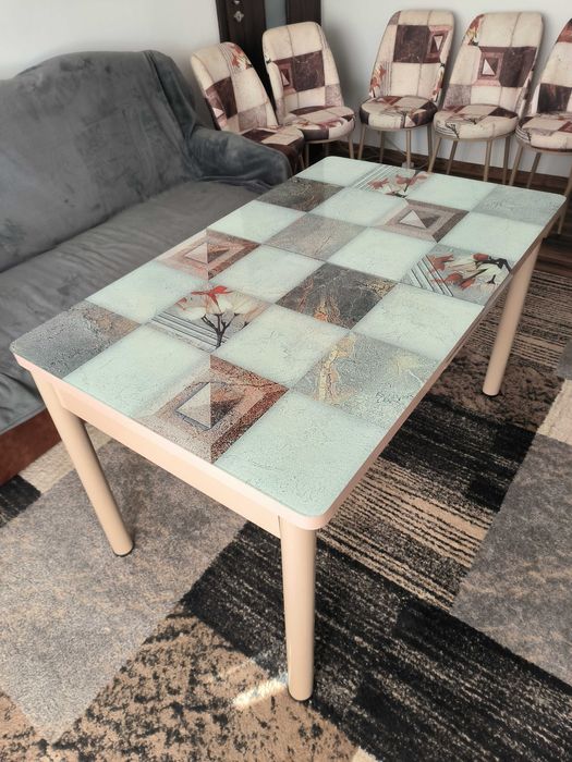 Masa living room (6 scaune incluse)