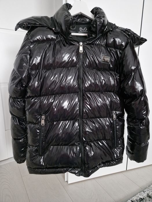 Jachetă de puf neagră Dolce & Gabbana
