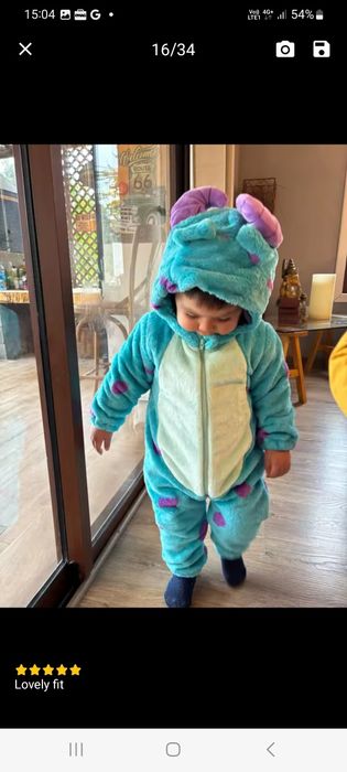 Costum pufos Stitch Disneyland Paris