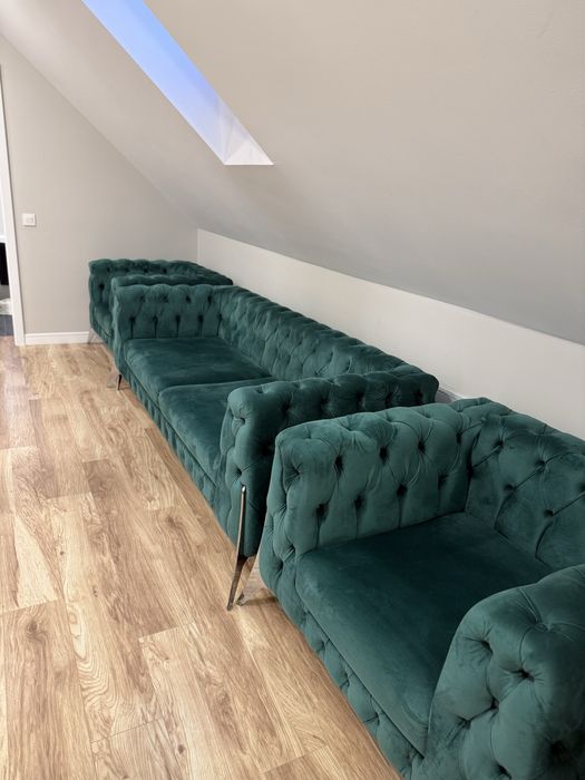 Canapea chesterfield 3 piese