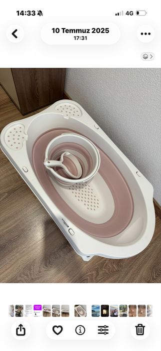 Сгъваемо корито за бебета с крачета