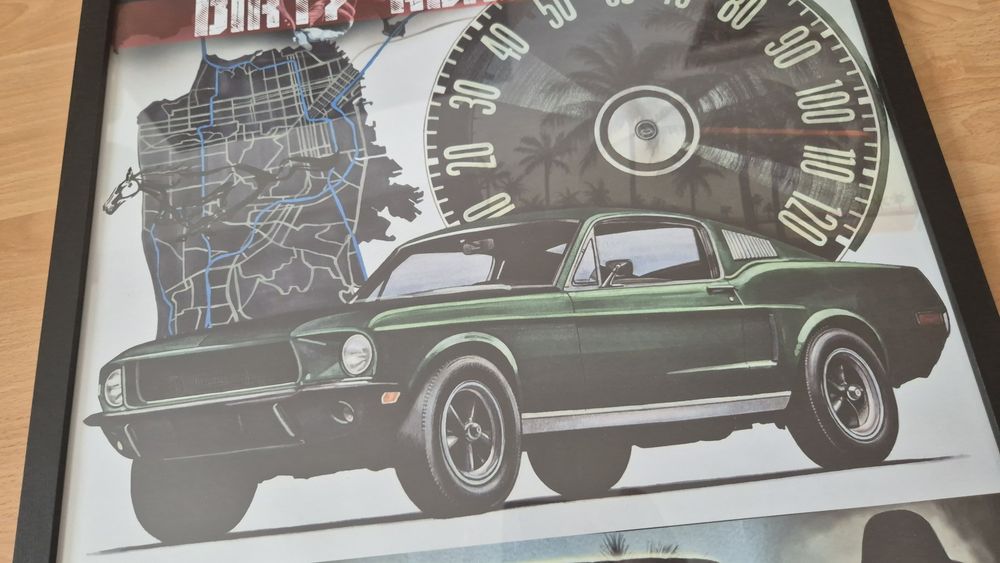Tablou print poster Ford Mustang Fastback 50x70cm