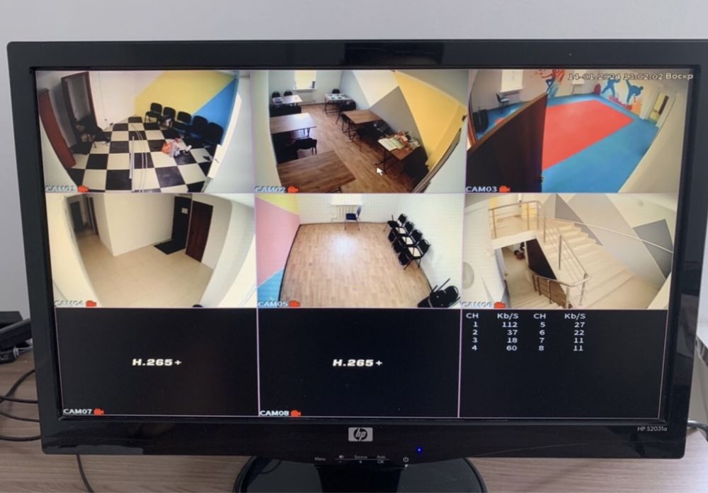 Установка видеонаблюдения