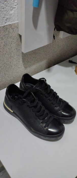 Кожени обувки черни