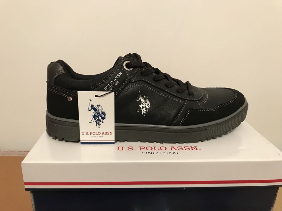 Adidasi us polo culoare negru